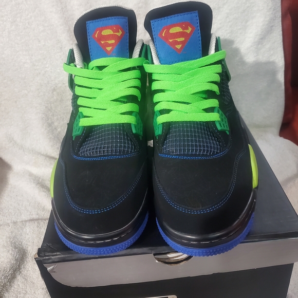 Jordan Athletic Shoes Black, Green, Blue